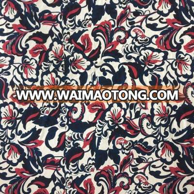 china textile polyester spandex Digital printing brushed fabric for dress