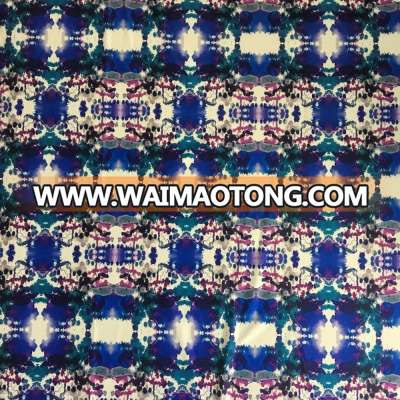 china textile polyester spandex Digital printing brushed fabric with high quality